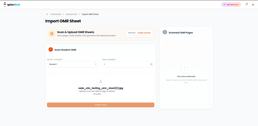 Import OMR Sheet